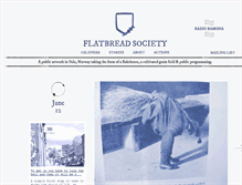 Tablet Screenshot of flatbreadsociety.net